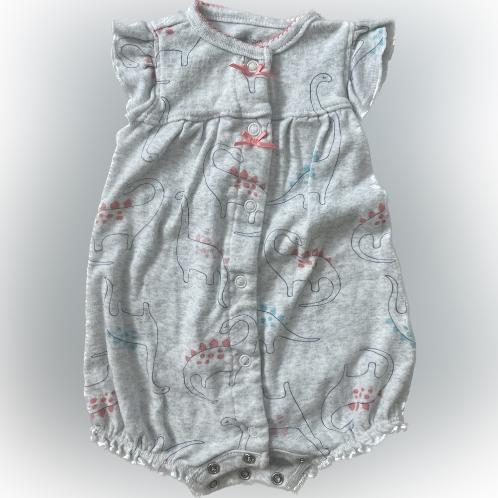 Carter’s Newborn to 3 Months Dinosaur Onesie with Bows